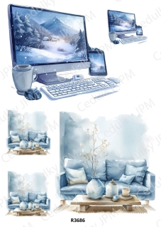 Rýžový a Soft  papír  A4 pro decoupage- R03686