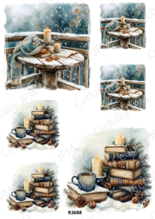 Rýžový a Soft papír A4 pro decoupage- R03688