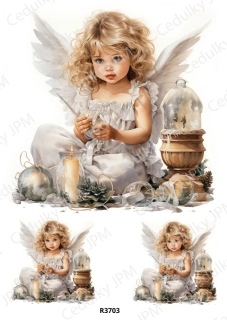 Rýžový a Soft  papír  A4 pro decoupage- R03703
