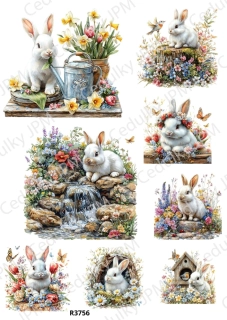 Rýžový a Soft papír A4 pro decoupage- R03756
