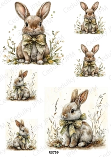 Rýžový a Soft papír A4 pro decoupage- R03759