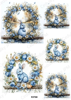 Rýžový a Soft papír A4 pro decoupage- R03768