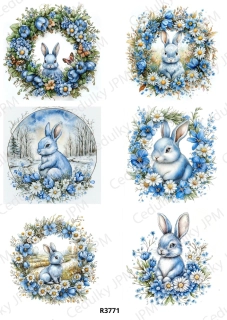 Rýžový a Soft papír A4 pro decoupage- R03771