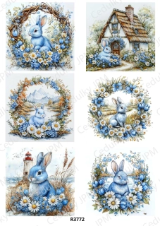 Rýžový a Soft papír A4 pro decoupage- R03772