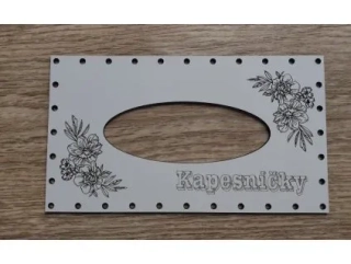 Kapesníčky - Kytička č. 5 nápis