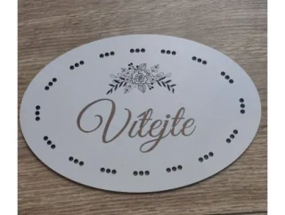 Šablona na věnec Elipsa -Vítejte