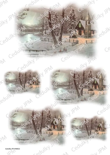 Rýžový a Soft  papír  A4 pro decoupage - R0022