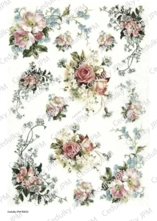 Rýžový a Soft  papír  A4 pro decoupage - R0023