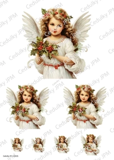 Rýžový a Soft  papír  A4 pro decoupage - R0025