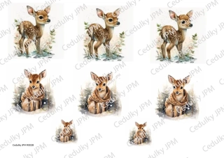 Rýžový a Soft  papír  A4 pro decoupage - R0028
