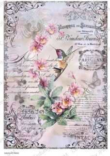 Rýžový a Soft  papír  A4 pro decoupage - R0032