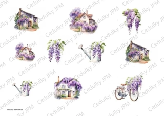 Rýžový a Soft  papír  A4 pro decoupage - R0034