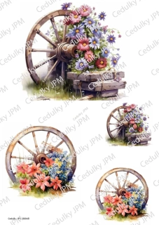 Rýžový a Soft  papír  A4 pro decoupage - R0048