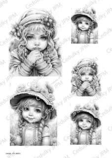 Rýžový a Soft  papír  A4 pro decoupage - R0051