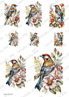 Rýžový a Soft  papír  A4 pro decoupage - R0053