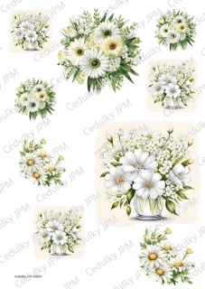 Rýžový a Soft  papír  A4 pro decoupage - R0057