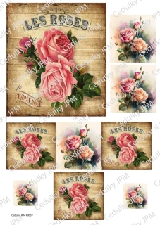 Rýžový a Soft  papír  A4 pro decoupage - R0059