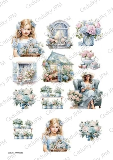 Rýžový a Soft  papír  A4 pro decoupage - R0063