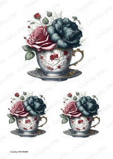 Rýžový a Soft  papír  A4 pro decoupage - R0089
