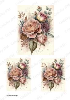 Rýžový a Soft  papír  A4 pro decoupage- R0090